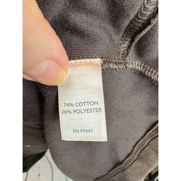 J.JILL PUREJILL brown stretch cotton blend velvet A-line full zip cardigan M - Picture 5 of 8